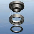 Rotary table and bearing is shrink fit